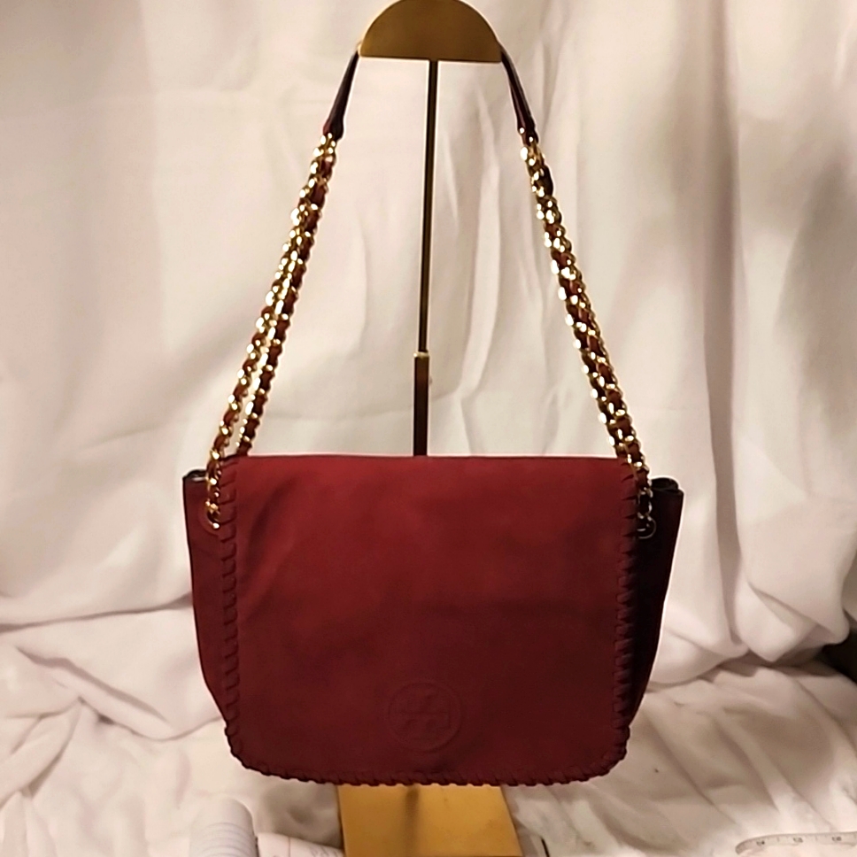 Tory Burch Marion Suede Shoulder Bag